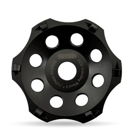 DT-DIATOOL PCD Diamond Grinding Cup Wheel 5 Inch Arbor 7/8" for Concrete Floor Epoxy Coating Adhesive Residue Paint Coatings