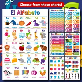 Mi Cuerpo Spanish Educational Posters for Kids – The Human Body Classroom and Homeschool Learning Visual Aid and Chart Decorations for Classrooms and Homes | Durable, Glossy Cardstock | 11" x 17"