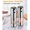 Rechargeable Electric Salt and Pepper Grinder Set - Extra Large