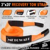 METOWARE Heavy Duty Tow Strap Recovery Kit - 3" x