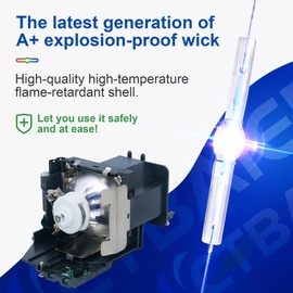 CTBAIER ET-LAV400 Original(OEM) for Panasonic PT-VZ580U PT-VW540U PT-VW545NU PT-VZ585NU PT-VZ585N PT-VZ580 PT-VZ575N PT-VZ570 PT-VX610U PT-VX610 Replacement Projector Lamp Bulb with Housing