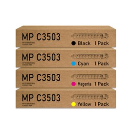 Galada pro Remanufactured MP C3503 MP C3003 Toner Cartridge Replacement for Ricoh 841813 841814 841815 841816 to use with MP C3503 MP C3003 MP C3504 MP C3004 Printer（4 Pack）
