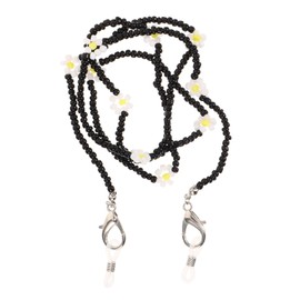 LIFKOME Daisy Flower Beaded Eyeglass Holder Chain for Women Stylish Sunglasses Lanyard Strap Sturdy Neck Strap for Sunglasses and Eyewear