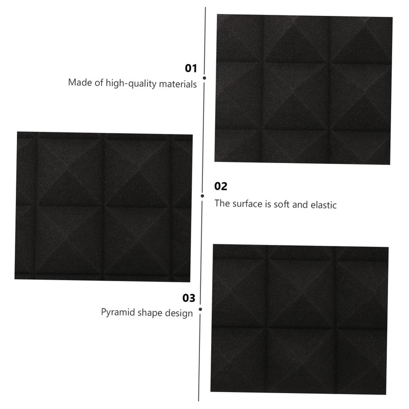 FUNOMOCYA Panels Acoustic Insulation Mats Sound Absorbing Cotton for Home