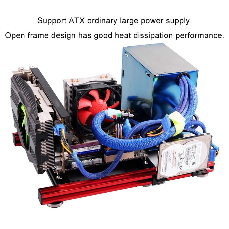Open Frame Chassis, DIY Mini Open Aluminum Alloy Frame ITX