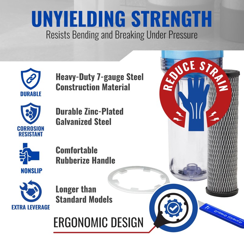 Superb Wrench SPBW-18 Heavy Duty Metal Water Filter Housing Wrench