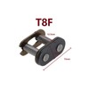 eMagTech 10pcs T8F Chain Master Link Steel Chain Link for