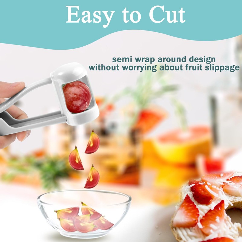 Gaodeding Grape Cutter, Baby Fruit Slicer, Salad Cutter,Grape;Cherry Tomato; Cherry;