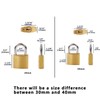 SEPOX 16 Pcs 40mm Heavy-Duty Solid Brass Padlocks with Same