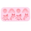 EPYHREHM 8 Cavity Winged Unicorn Themed Silicone Molds Rainbow Sun