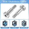 sourcing map 6Pcs 304 Stainless Steel Shoulder Bolt 5mm Shoulder
