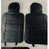 Seat Car Seat Covers Full Set in Solid Black, Front
