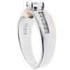 Alamode 2 carat Cz 18k Rose Gold overlay Stainless Steel