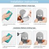 No Drill Curtain Rod Holder Hangers - Self Adhesive Hook