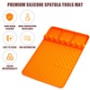 Silicone Griddle Tools Mat for Blackstone,Grill BBQ Caddy Utensils Holder