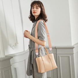 Bag Straps for Changing Silver Carabiner Adjustable Shoulder Strap for Bags 3.8 Wide Bag Strap Shoulder Strap for Bags for Men Women 80-135 cm Adjustable Bag Strap (Pink)