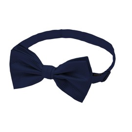 Jacob Alexander - Pajarita tejida para hombre con bandas preatadas ajustables, Azul marino, Men's Pre-Tied Banded