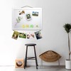 White Cork Notice Board with Felt, 38 x 28 cm,