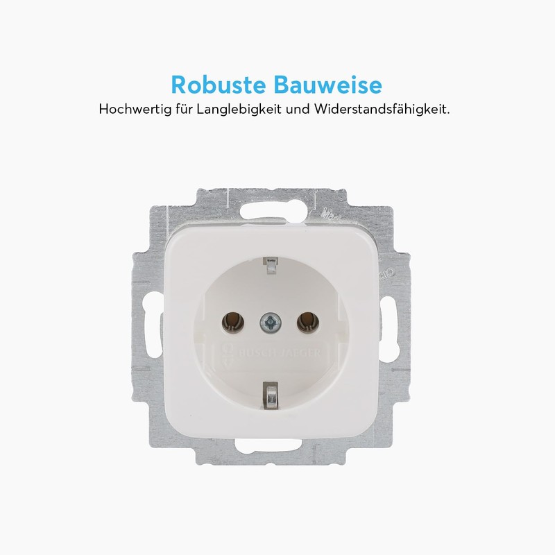 Busch-Jaeger 20EUC-214 SCHUKO-Steckdosen-Einsatz, weiß, Reflex SI