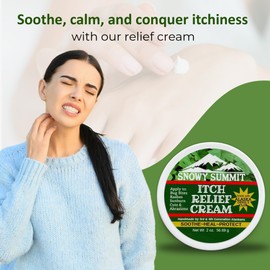 Snowy Summit Devil's Club Itch Relief Cream - Natural, Handmade Soothing Anti Itch Cream for Bug Bites & Skin Irritations - Itch Cream Made in USA by 3rd-4th Generation Alaskans - 2 oz