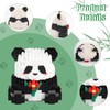 Xbessc 3 In 1 Panda Bausteine Set Mini Klemmbausteine Tiere