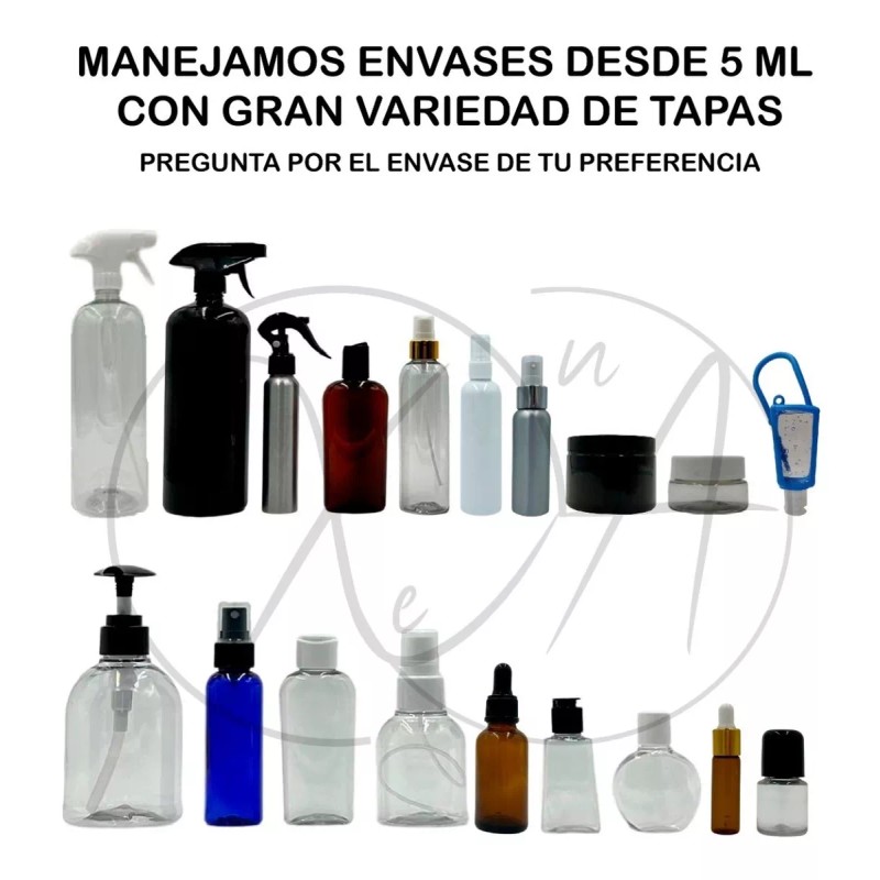 Xena Envase Para Gel Antibacterial 250 Ml Paquete De 50