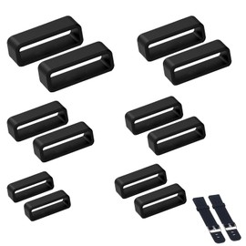 YFANITI 12 Pcs Watch Band Keepers,0.55in/0.63in/0.71in/0.79in/0.87in/0.94in Silicone Watch Strap Holder Loops,Watch Strap Keeper for Smart Sport Watches Parts