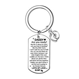 Ghloyza Daddy Keyring Dad To Be Gifts New Dad Gifts Father's Day Gift Daddy Birthday Gifts from Dughter Son