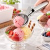 Stainless Steel Ice Cream Scoop with Trigger – Dual-Purpose Fruit