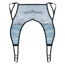 Patient Aid Mesh U-Sling Without Head Support, Universal Patient Lift Sling, Ideal for Bathing and Showering, Size Large, 400lb Capacity