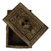 Ebros Gift Rustic Bronzed Tooled Floral Mayan Aztec Skull Wicca