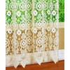 Today's Curtain Medallion Macramé Tier 24",Ecru, 35W x 24L
