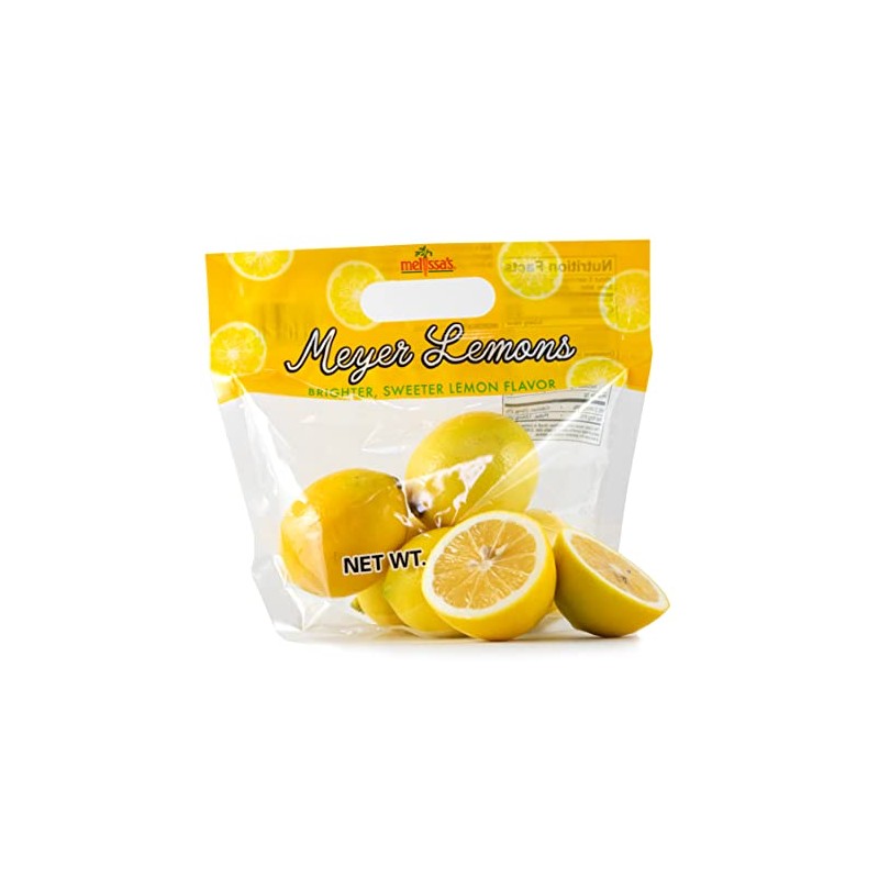 Melissa's Meyer Lemons (5lbs), Fresh Citrus for Baking, Cooking, or