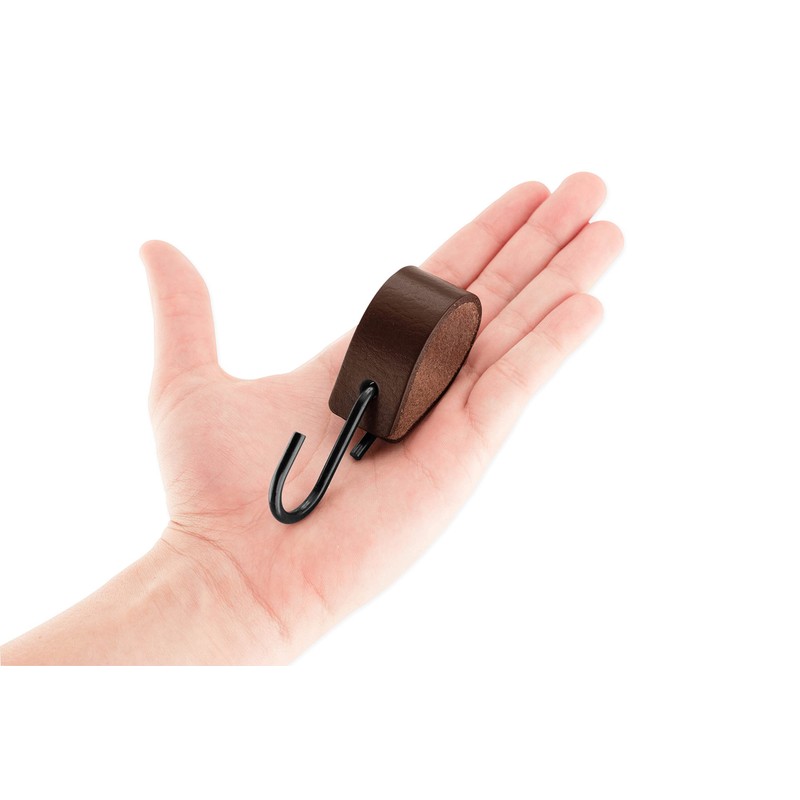 Brute Strength - S Hook with Leather Loop - Brown