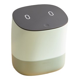 Mini Trash Can with Lid Small Desktop Trash Can Detachable Countertop Garbage Cans Tiny Waste Basket for Home Bedroom Office Field Green