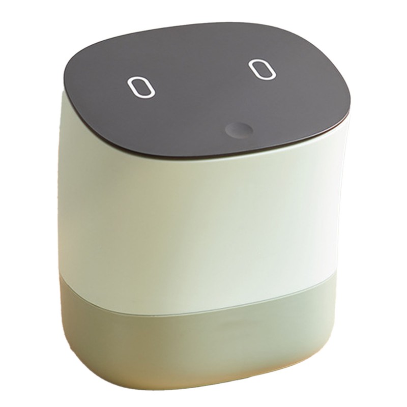 Mini Trash Can with Lid Small Desktop Trash Can Detachable