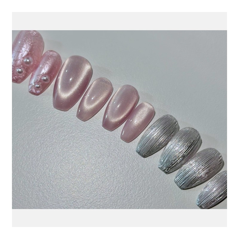 [Dajeong Affection] Handmade Nail Tips - Coffin Egg / [다정