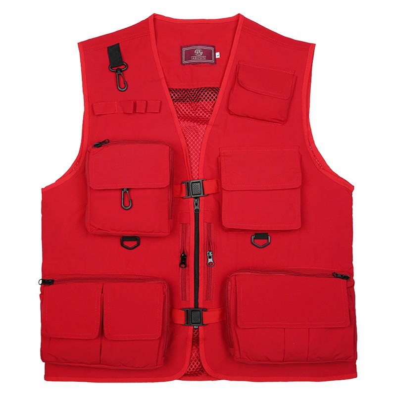 Fishing Photography Vest Summer Multi Pockets Mesh Jackets Quick Dry