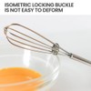 WOLMIK Whisk Small, Mini Whisk, 15.5 cm Manual Whisk, Robust