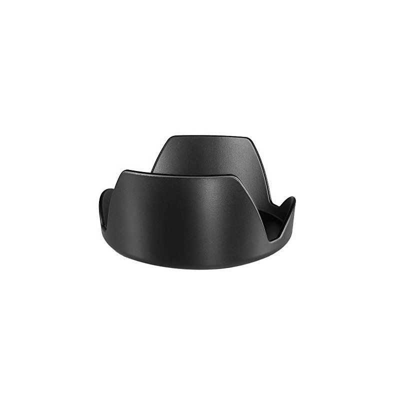Lens Hood (Petal Design) (49mm) + Stepping Ring 49-52mm Compatible