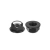 sourcing map M6x1mm Flange Nylon Insert Lock Nuts, 20Pcs Aluminum