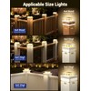 APONUO Solar Post Cap Lights for 4x4 5x5 Fence Deck