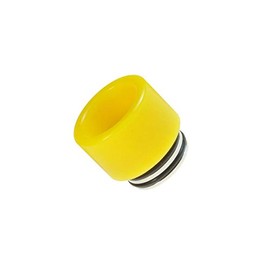 Armerah 810 Drip Tip eCig Mouthpiece Short/Wide Coloured-POM/Stainless-Steel Single Yellow