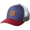 Quiksilver Men's Easy Does It Snap Back Trucker Hat, Navy/RED,
