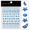 Blue Stars Face Gems for Kids Hair Gems Crystal Rhinestones