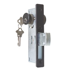 Storefront Door | Commercial Door | Aluminum Door | Mortise Lock Deadbolt Lock with Keys | Double Keyed Cylinder Combo, 1-1/8" Backset, Available in Aluminum and Duronotic Finishes (DU)