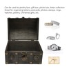 Wooden Treasure Chest Boxes Hand Crafted Vintage Wooden Box with