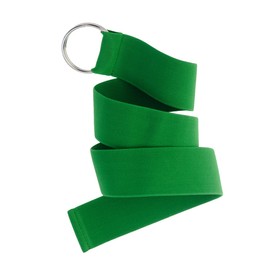 NYFASHION101 Unisex Canvas Stretch Elastic Belt w/Silver Metal Round Buckle, Kelly Green