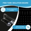 Swirge Aquarium Divider with Suction Cup, Adjustable Acrylic Fish Tank