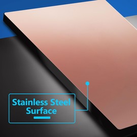 LIDER Screwless Wall Plate, Blank Device Metal Cover Mid-Size, Wall Outlet Cover Switch Plate